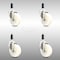 Service Caster 4 Inch 316SS Nylon Wheel Swivel 7/8 Inch Expanding Stem Caster Set SCC SCC-SS316EX20S414-NYS-78-4 - alternate 1